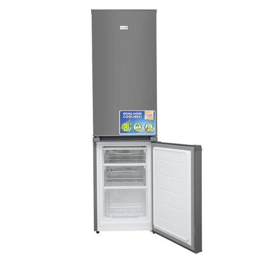 Nasco NASD2-23-SK Bottom-Freezer-Refrigerator - 170 Liter - Grey