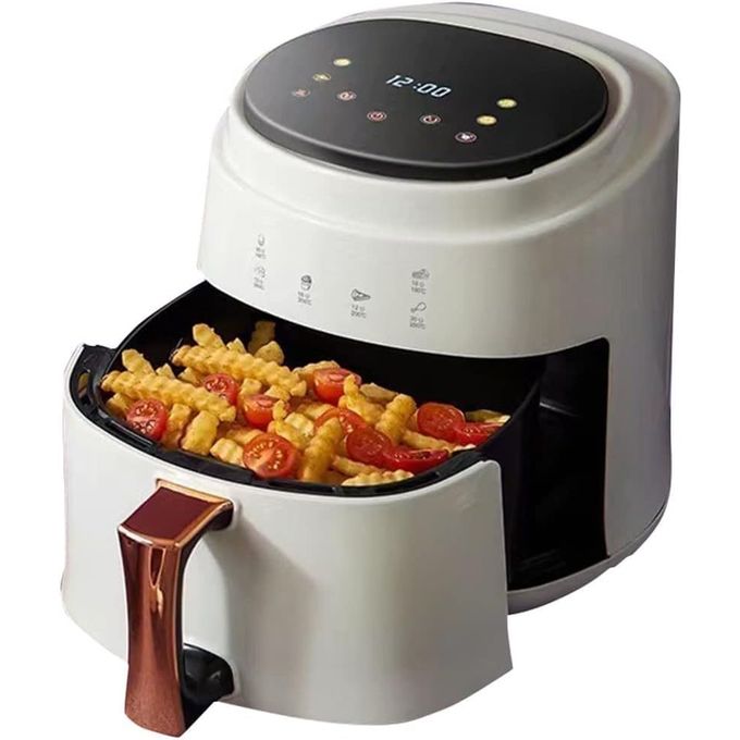 8L Oil-Free Air Fryer, 360° Rapid Air Circulation - White