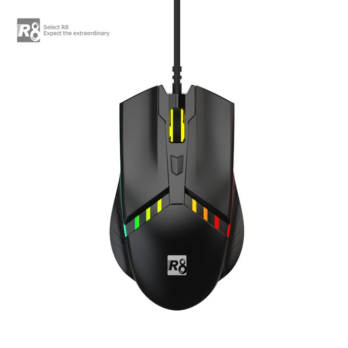 R8 Wired Gaming Mouse – Ergonomic LED Optical Mouse