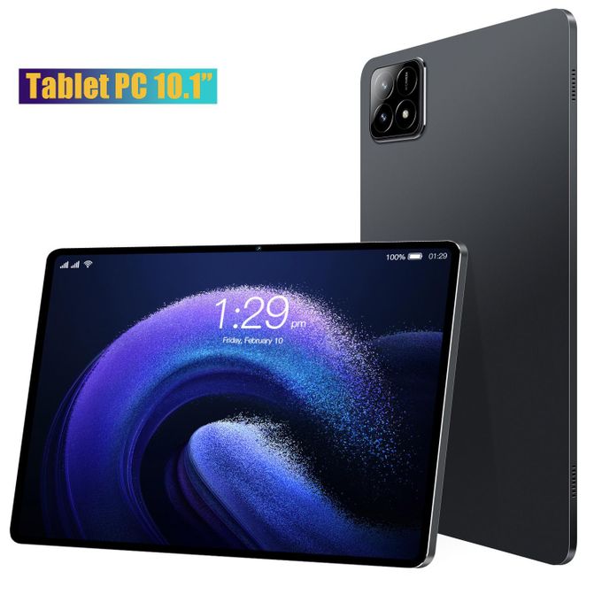 VFredtxol 6S 10.1 Inch Android 13 Tablet RAM 8GB Storage 512GB Black